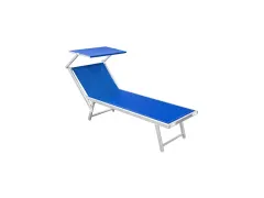 Lettino Alluminio Professionale Blu foto 1