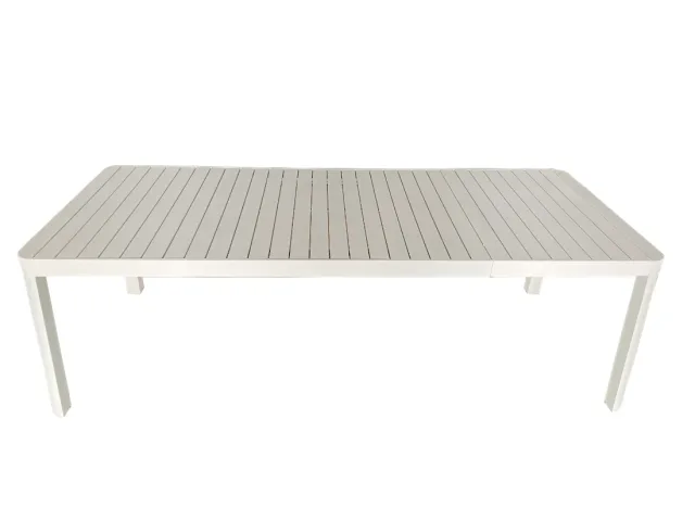 Tavolo Allungabile in alluminio colore bianco 180/240