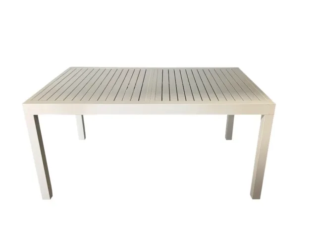 Tavolo Allungabile in alluminio colore bianco