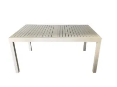 Tavolo Allungabile in alluminio colore bianco foto 1