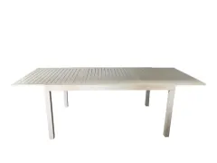 Tavolo Allungabile in alluminio colore bianco foto 3