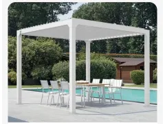 Ecopergola 3x3 in alluminio foto 1